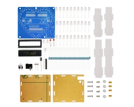 DIY Kit C51 Microcomputer Heart Shaped Colorful LED Flashing Light Electronic Projects Soldering Practice
